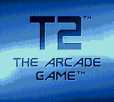 T2 The Arcade Game title screen for Sega Game Gear